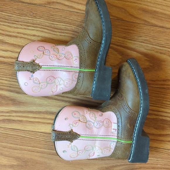 Girl's Cowboy Boots With Cactus Embroidery - Picture 6 of 7